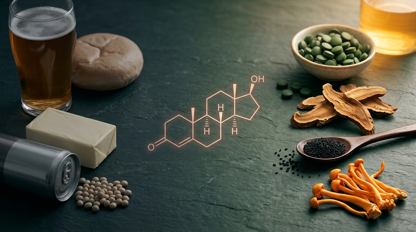 Alimentos que Destruyen la Testosterona y Cómo Protegerte con Hongos Medicinales