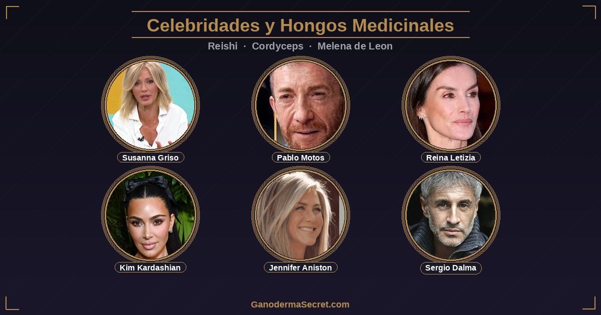 Celebridades que toman Reishi, Cordyceps y Melena de Leon