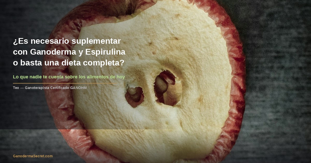 ¿Es necesario suplementar con Ganoderma y Espirulina o basta una dieta completa?